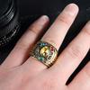 Cool New Fashion Men's Power Ring Thanos Cosplay Anime Alloy Jewelry Punk Gothic Hip Hop Ring for Male