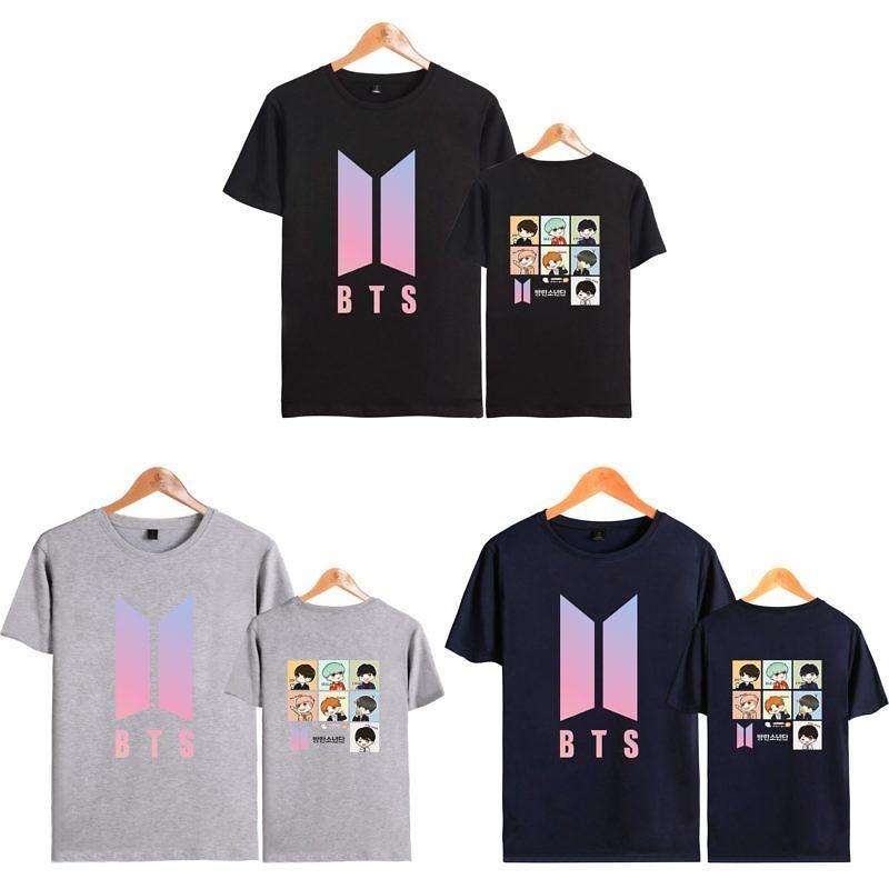 Bts Graphic Printed Modal Tee Oversized Streetwear Shirt For Kpop Fans Summer Casual