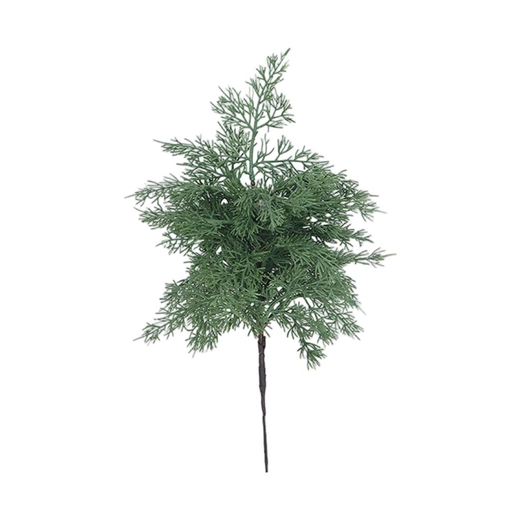 Simulated Branch Single Decorative Christmas Green Plant Ornaments Indoor Flower Arrangement Accessories