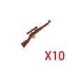 WWI WWII Building Blocks Soldiers Military Accessories Bomb Two-color Gun Mini Brick Weapons Gift Toy AKM Helmet RPG Grenad X026