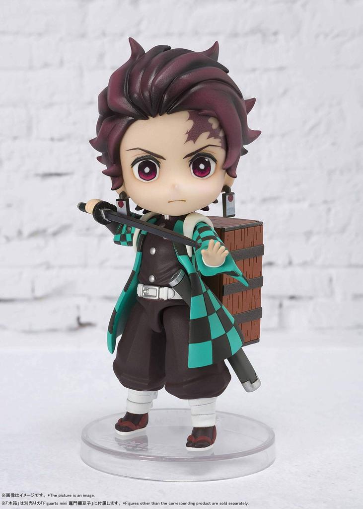 TAMASHII NATIONS Figuarts Mini Demon Kimetsu No Yaiba Tanjiro Kamado 90mm PVC ABS Painted Action Figure Slayer Approx. &