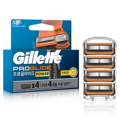 Gillette 2024 ProGlide Power Razor Blades, Pack of 4, 1 Pack ,Korean Razor Blade