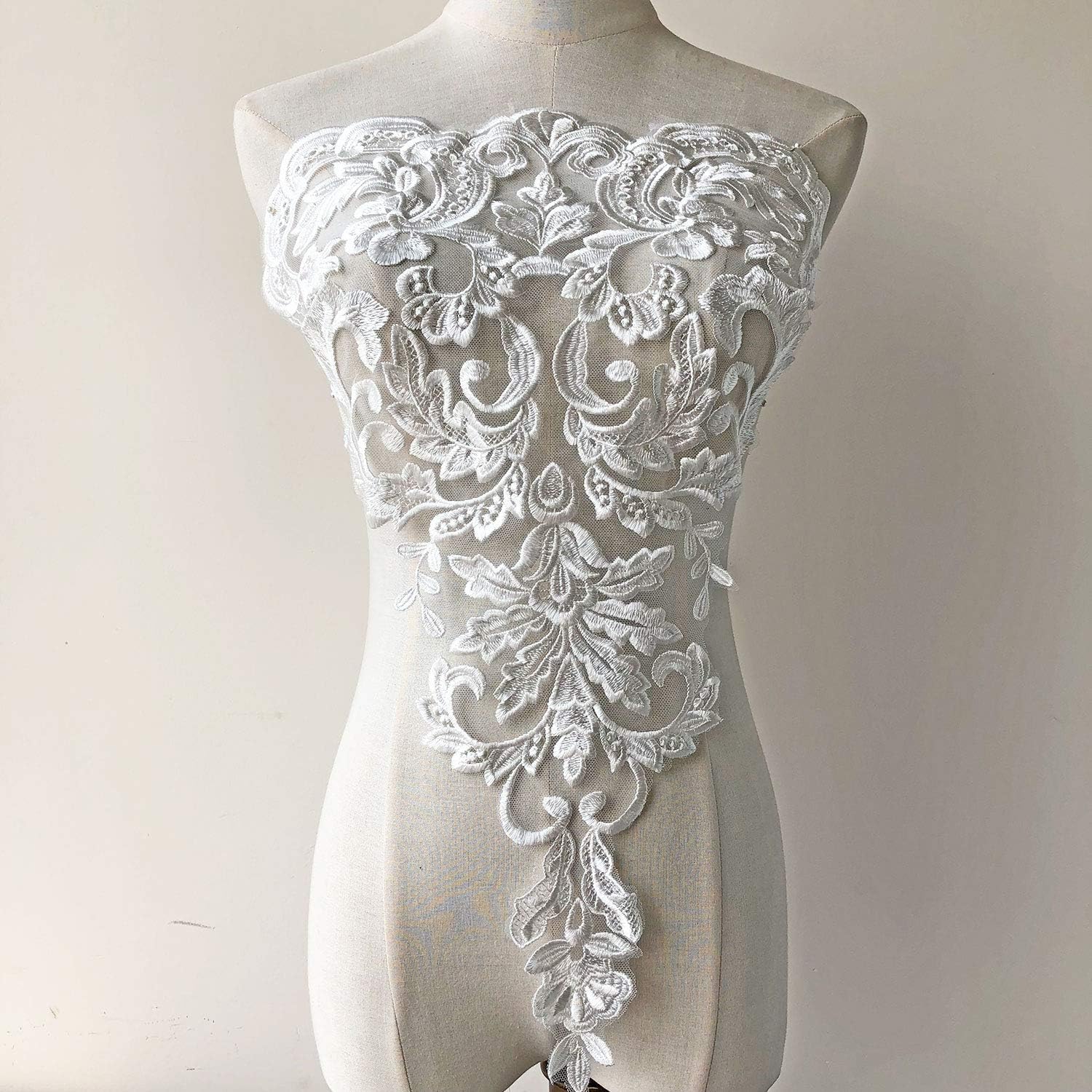 

Венецианское кружево аппликация вышивка цветочный кружевной патч швейное дополнение для бального платья свадебного платья