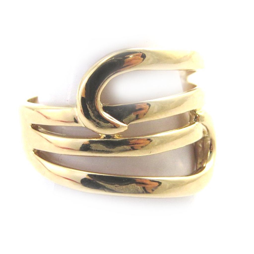 Ring Gold Plated 'Choreography' Golden - 21 Mm
