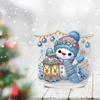 2D Flat Snowman Print DIY Desktop Diamond Art Kits 5D DIY Diamond Art Tabletop Decorations Diamond Painting Desktop Decorations