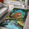 Forest Bear Cartoon Printed Carpet for Living Room Bedroom Sofa Home Decoration Non-slip Floor Mat Modern Rugs Fast Shipping