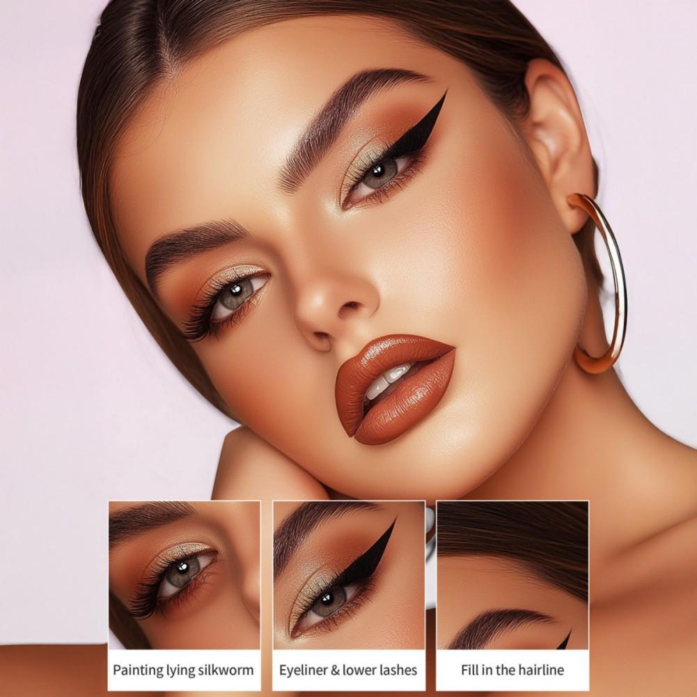 Waterproof Dual-Ended Eyebrow Pen and Eyebrow Brush