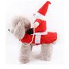 Cat Dog Riding Outfit with Christmas Doll Santa Claus Pet Clothes Dog Apparel Costumes Pet Supplies