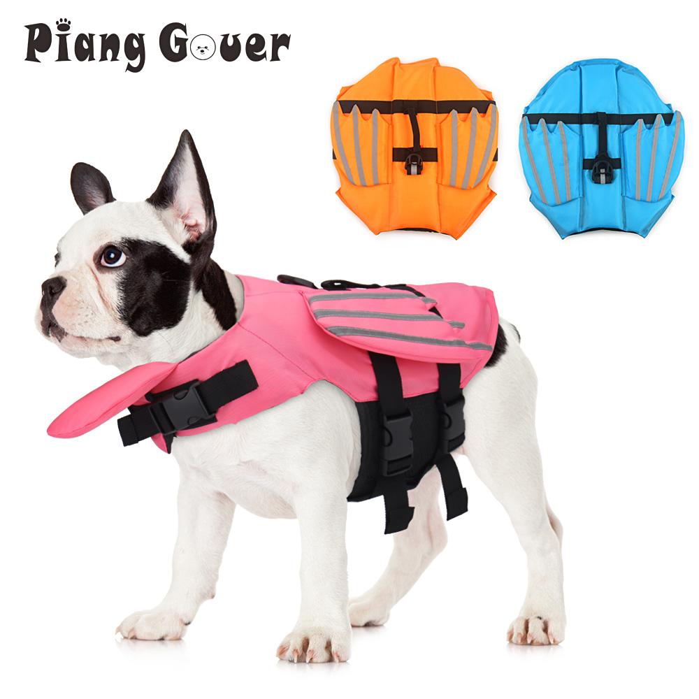 Reflective Wing Dog Life Jacket Pet Swim Vest with Handle for Small Medium Large Dog Swimwear Pet Clothes