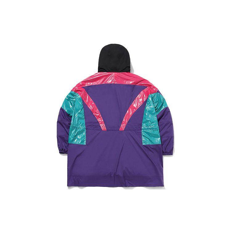 Li Ning Loose Fit Down Jacket Windbreaker Three In One Set Women Outerwear Dragon-Purple Raspberry-Red AWBQ006-1