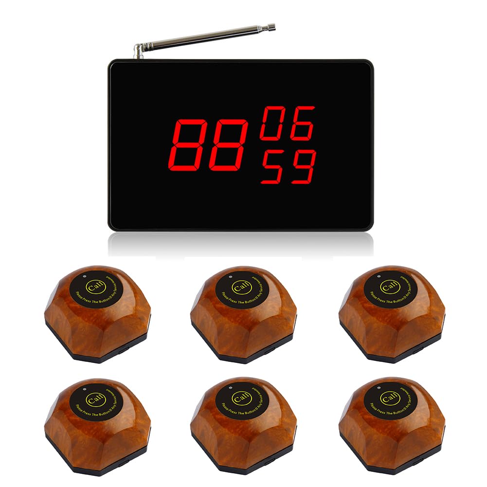 

ALIBELL Wireless Restaurant Wireless Restaurant Commercial Call Order Wireless Cordless Care Call Yakiniku Nursing Hospital Doorbell, Doorbell, Bell,