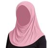 Soft Ramadan Hijab Solid Color Islamic Headscarf India Hat Headband Hat  Outdoor
