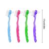 1/5Pcs Double Sided Denture Toothbrush Invisible Braces Cleaning Brush For Men Women False Teeth Brush Oral Cleaning Tools