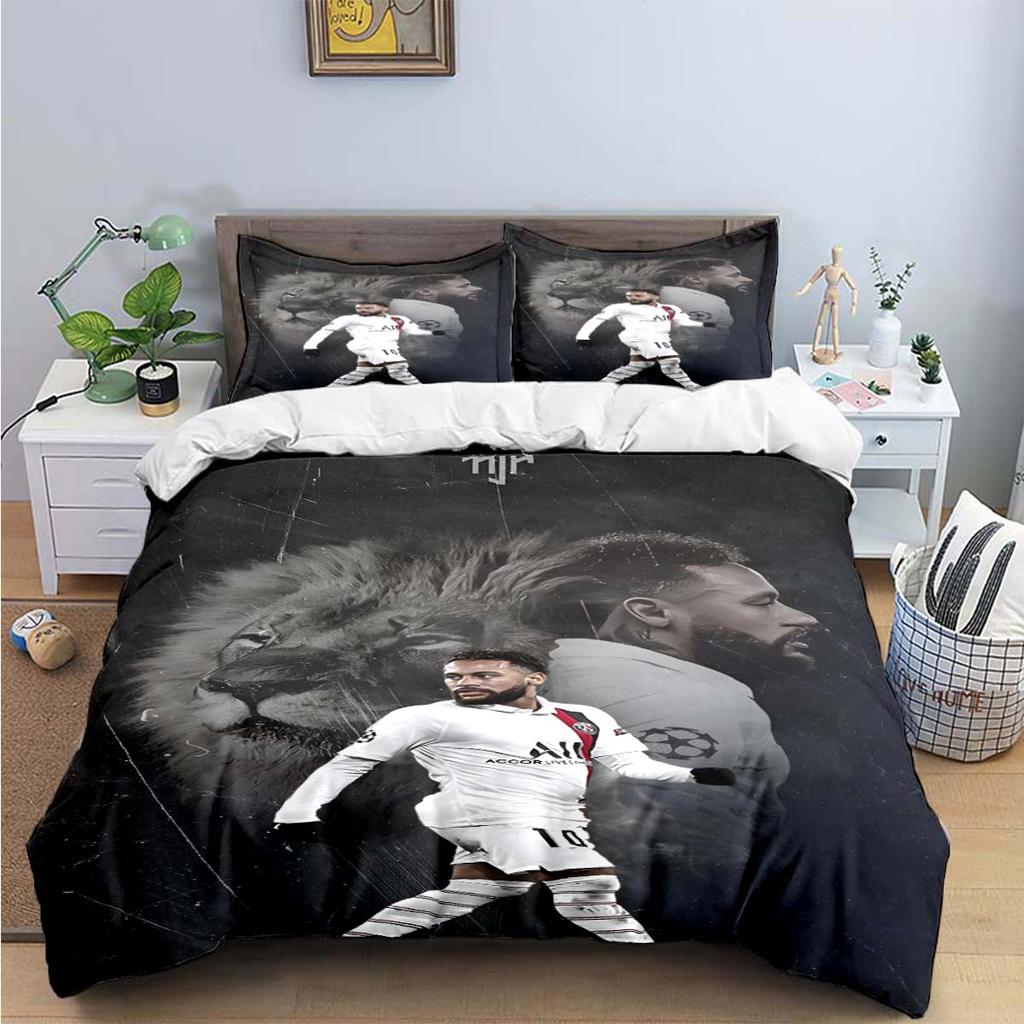 No Star Fashion Football 10 Nneymar Print Bedding Sets Bed Supplies Set Duvet Cover Bed Comforter Set Bedding Set Luxury Gift