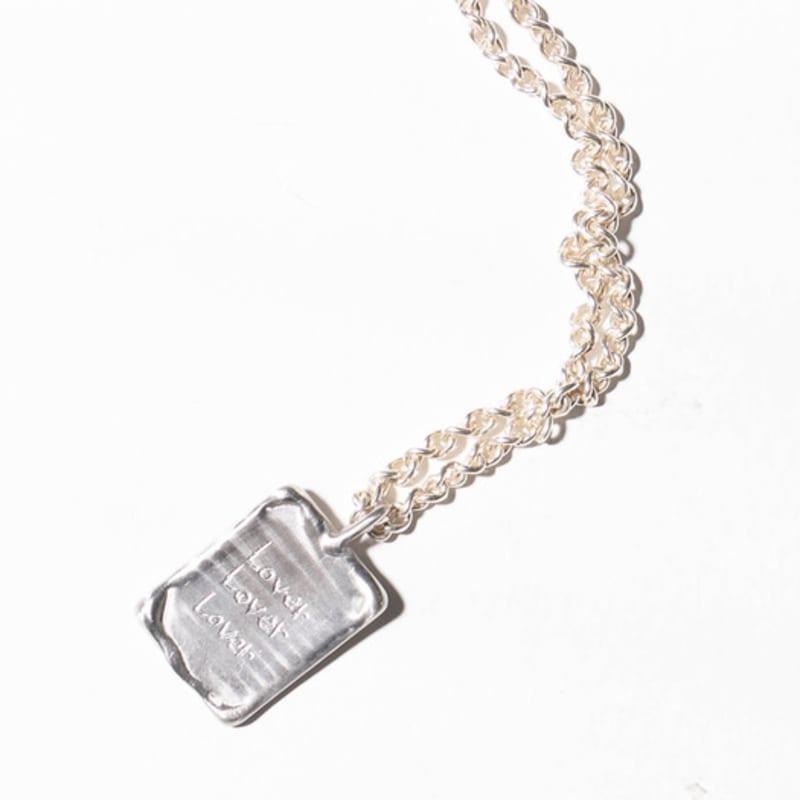 Eoustudio PAPER NECKLACE 1_SILVER