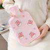 1000ML Plush Hot Water Bag Cartoon Rabbit Reusable Hand Warmer Comfortable Coldproof Hot Water Bottle Children Girls