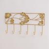 Golden Metal Coat Hooks Iron Art Coat Hanger Multipurpose Key Holder  Living Room