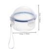 Practical Plastic Fruit Preservation Box with Lid Reusable Apple Storage Box Clear Multipurpose Circular Sealed Box Refrigerator