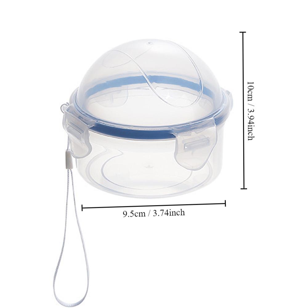 Practical Plastic Fruit Preservation Box with Lid Reusable Apple Storage Box Clear Multipurpose Circular Sealed Box Refrigerator