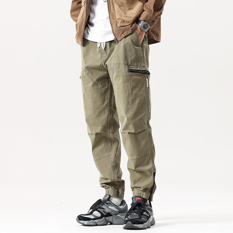 

Мужской комбинезон с завязками на щиколотках, свободные брюки, модный бренд, мужская спортивная и повседневная одежда, мужские брюки высокого класса XXXL зелёный