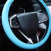 Odorless Silicone Car Steering Wheel Cover Nonslip Textured Surfaces Breathable Design for 32cm To 40cm Wheels