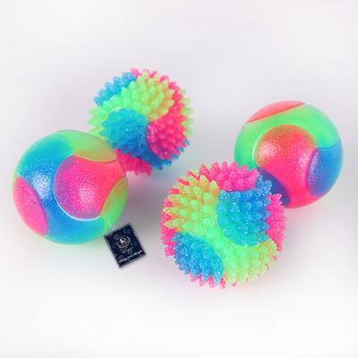 Set de 4 bucăți cu minge de jucărie cu LED-uri pentru animale de companie Dingdongpet, culori mixte, 1 set