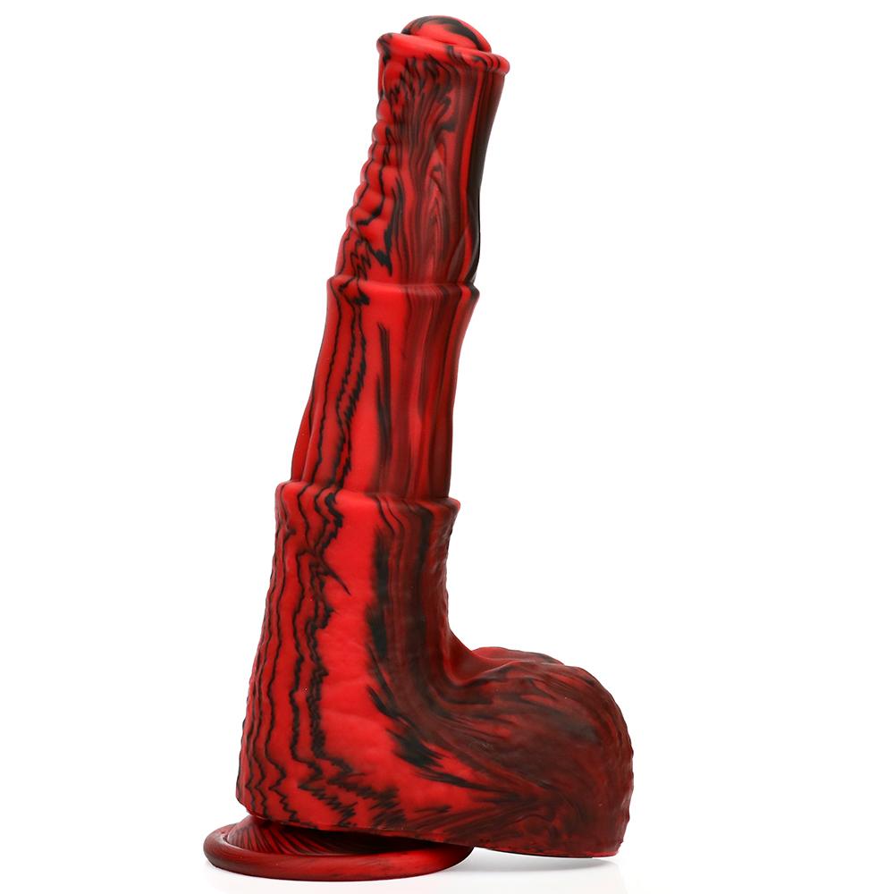 Silicone Horse Dildo With Sucker Fantasy Animal Penis Sex Toy For Women Clit Massage Stimulate Female  Anal Plug