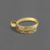 Crochet Thread Ring Bracelet Personality Ribbon Jewelry Crochet Yarn Thai Silver Index Finger Knitted Crochet Tail Ring