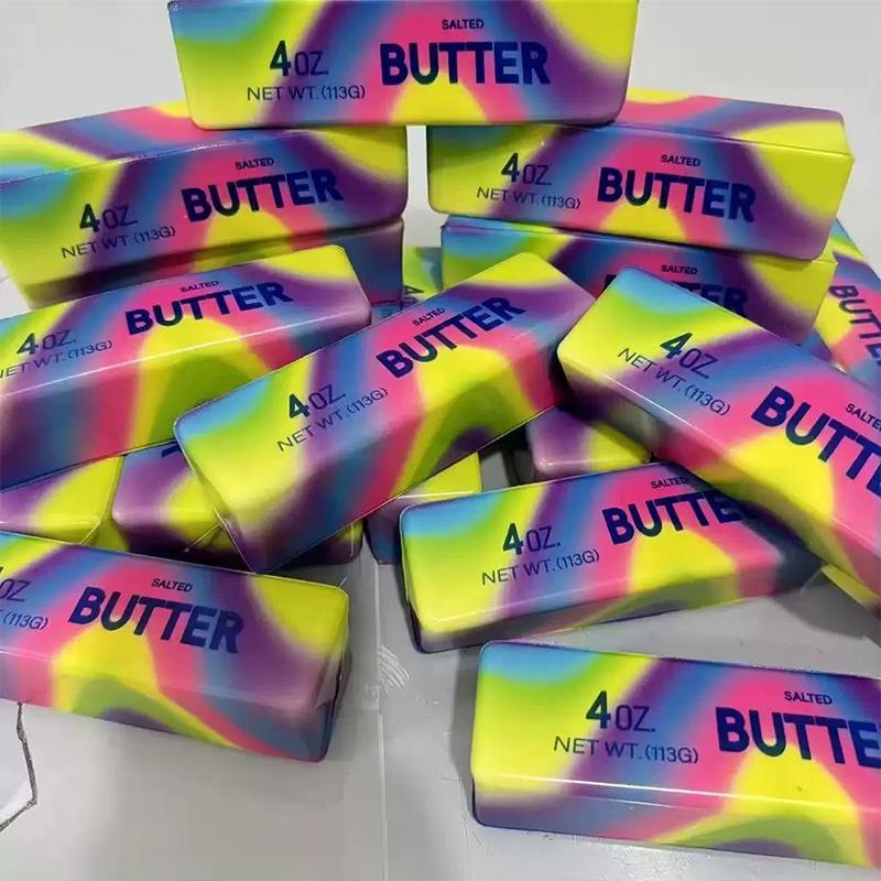 Boterstaaf Squishy Fidget Speelgoed Langzame Terugslag Plakkerige Knijp Stressbal, Anti-Angst Sensorisch Decompressie Speelgoed voor Volwassenen Tieners