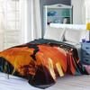 Basketball Enthusiast Pattern Flannel Printed Blanket Suitable for All Seasons Suitable for Living Room Office Sofa and Travel