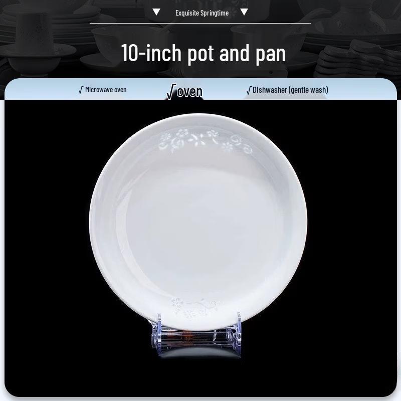 

Yipan Exquisite Porcelain Underglaze Spring Dinner Plate