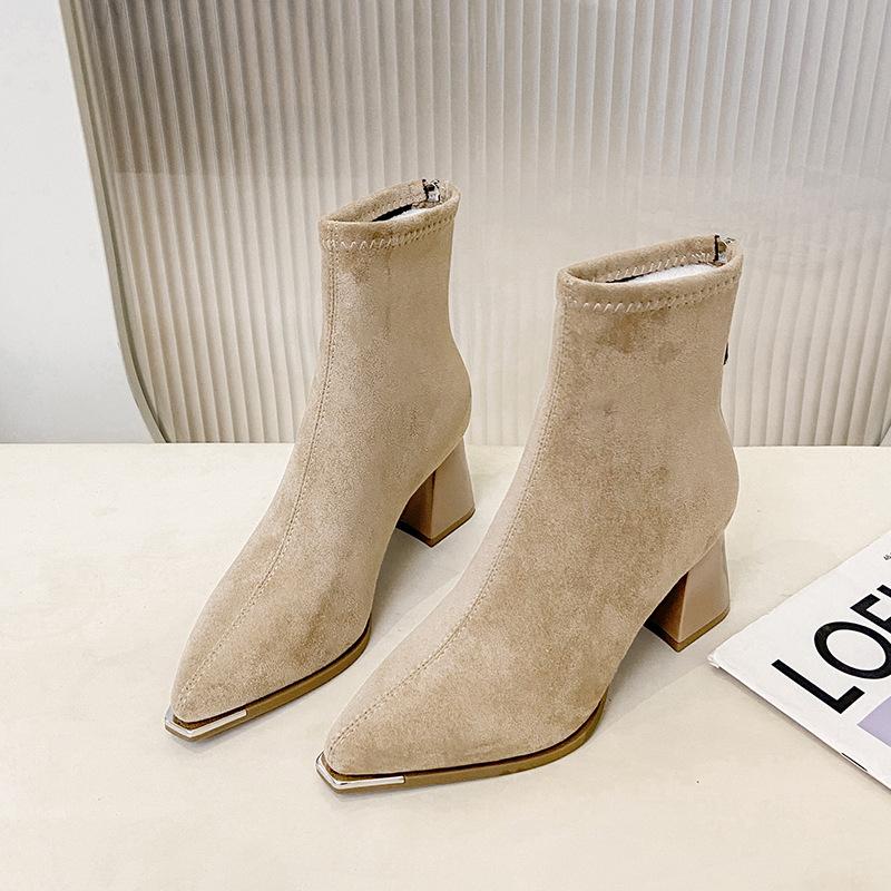 

Women s Plus Size Thickened Autumn and Winter Warm Cold Martin Boots Padded Lined Ankle Boots Non-slip Hiking Cushioned Sports Cotton Boots 40 песочный