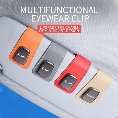 Car Sun Visor Glasses Holder Sunglasses Clip Card Ticket Holder Interior For Opel Insignia Astra J H G Corsa Zafira Accessories