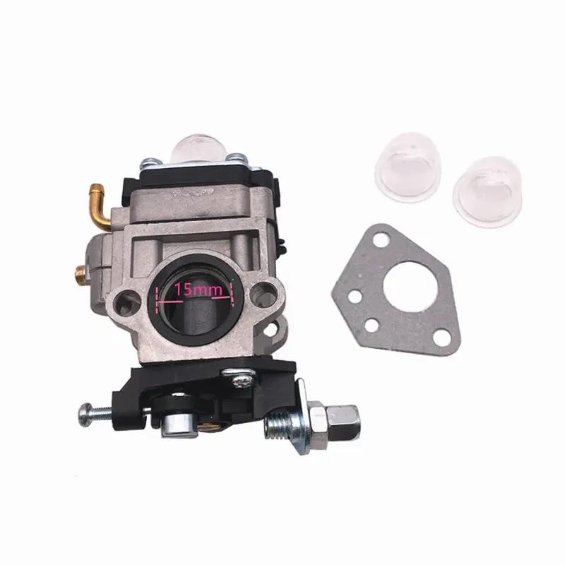 Carburetor 10mm 15mm For Brush Cutter Engine TU26 34F 36F 260 330 For Brushcutter 4c 49cc 52cc Chaaw  Accessories Parts
