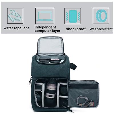Outdoor Portable Camera Bag Waterproof Travel DSLR Camera Backpack Large Capacity Photo Backpack for Digital Camera