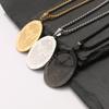 Archangel Saint Michael Medal Necklace for Women Men Stainless Steel Chain Gift Jewelry Accessory