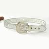 New Buckle Ring Diamond Buckle Black Fresh Sweet Belt Simple Fashionable Versatile Belt