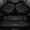 Universal 3Pcs Front Rear Flax Car seat cushion Cover 3D Full surrounded four se