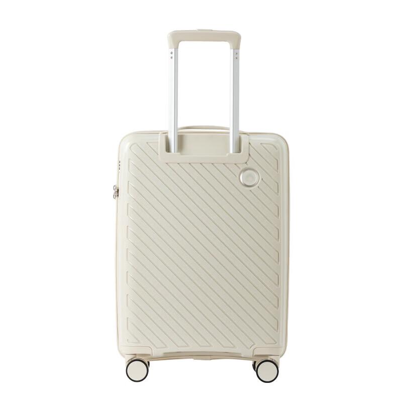 Diplomat DS-1322 20-Inch Cream Beige Hardshell Carry-On Luggage