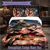 Personalized 3Pcs Bedding SetSpy × Family Custom Text Duvet Cover Pillowcase Set Bedroom Gift