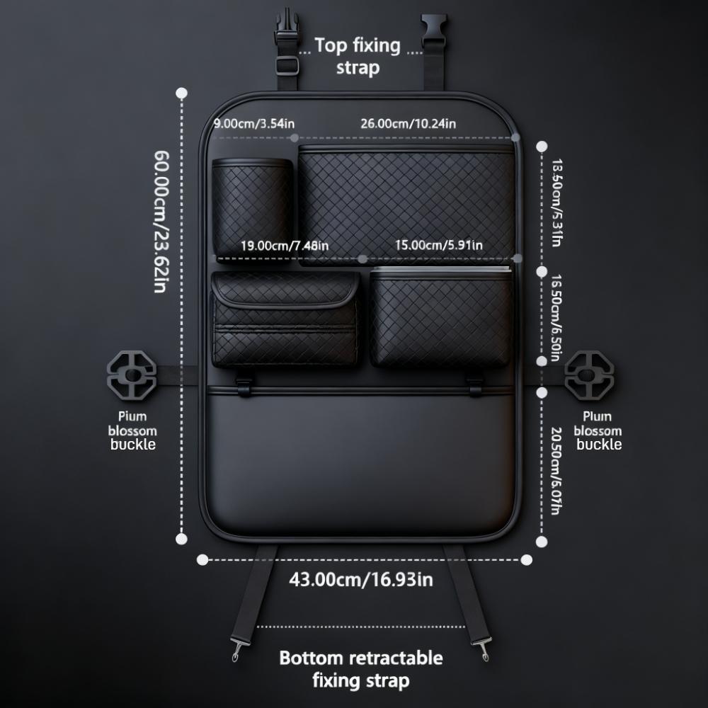 Car small table storage bag, car seat back storage hanging bag, car interior storage bag, tissue box, complete list of supplies