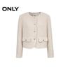 ONLY Women's Elegant Tweed Wool Blend Coat