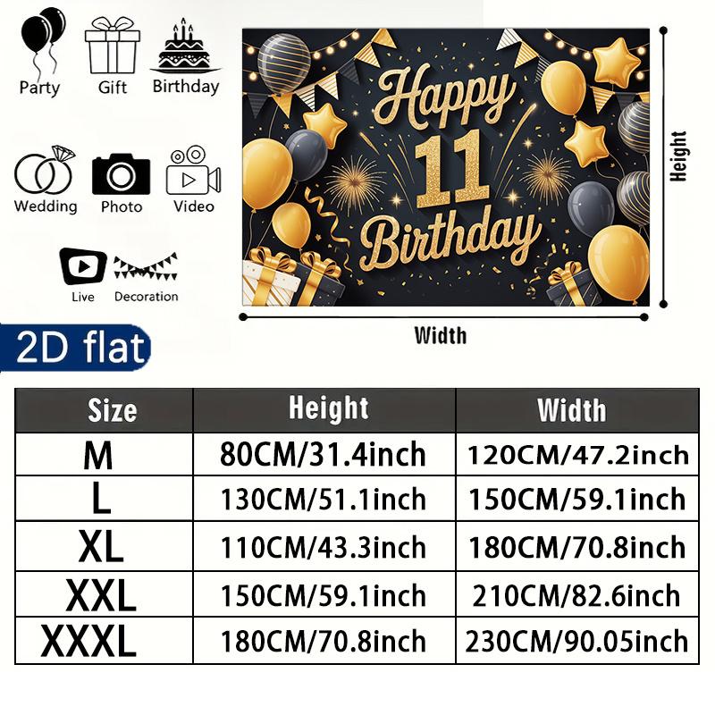 Glitter Party Backdrop 1pc - Celebration Decor