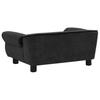 Pet Sofa for Dogs Black 72 x 45 x 30 cm Plush
