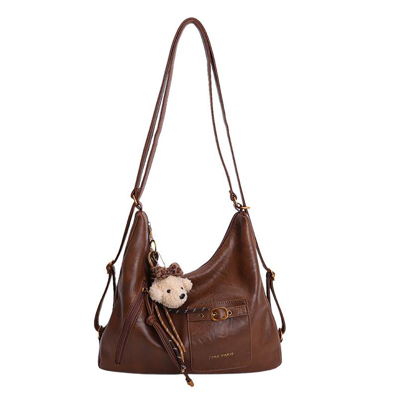 Urban Minimalist Pu Large Tote Bag With Zipper Closure For Daily Use