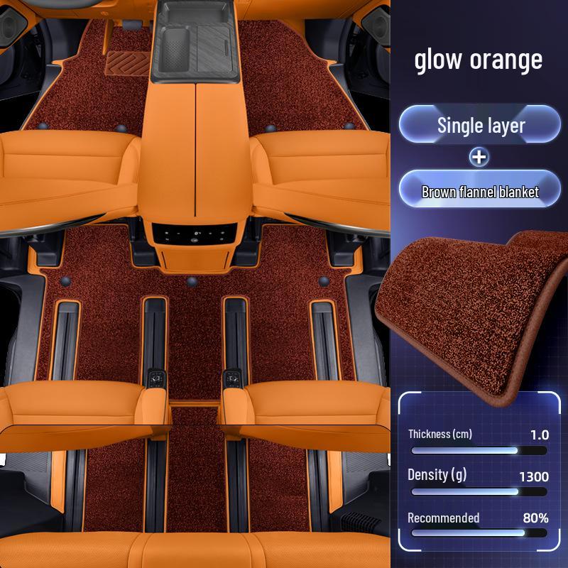 9-Seat WEY Gaoshan Full Coverage Floor Mats for Car Interior Modification and Decoration