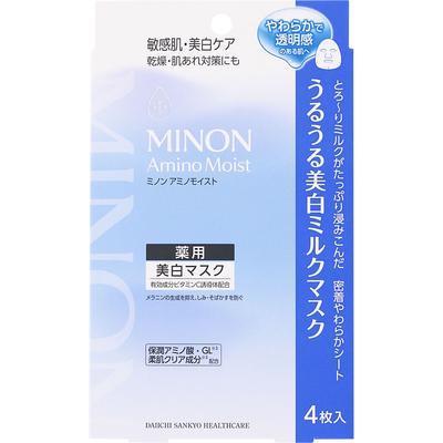 Minon Amino Moist Whitening Milk Mask 20ml 4 Sheets
