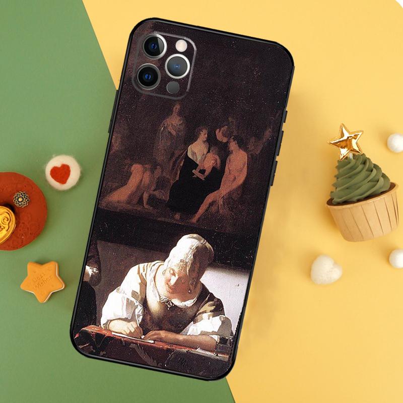 Johannes Vermeer Telefoonhoesje Voor iPhone 17 Pro Max 17Air 16E 15 14 13 12 11 16 Pro Max Mini Schokbestendige Hoes