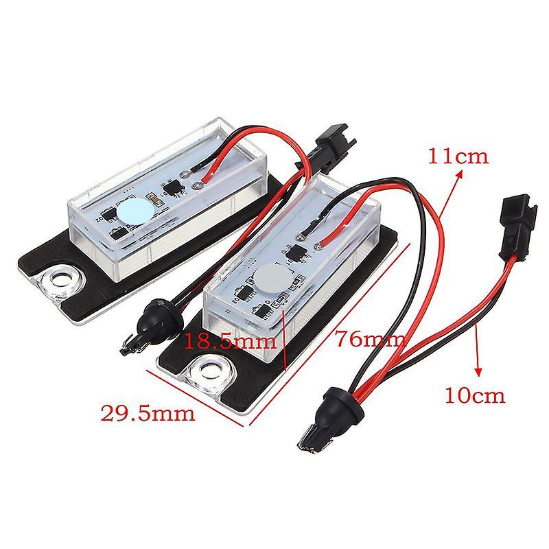 2 Stück Auto 18 LED Kennzeichenbeleuchtung Kennzeichenleuchte für Volvo S80 1999-2006 V70 XC70 S60 XC90