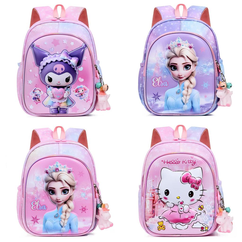 Elsa Kuromi Spider Man Einhorn Rucksack mit atmungsaktivem Oxford-Gewebe für Kindergartenkinder